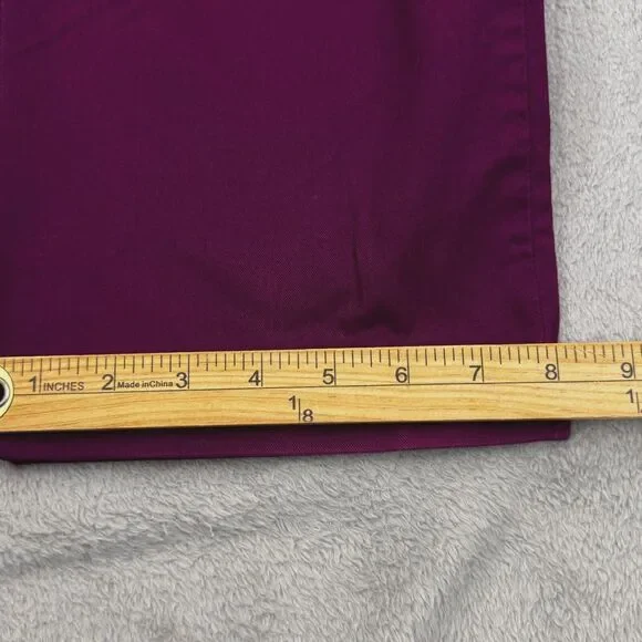 Gap NWT Slim Ankle Khaki Women's Size 14 (W34in x 26in.) Dark Raspberry - Picture 4 of 11